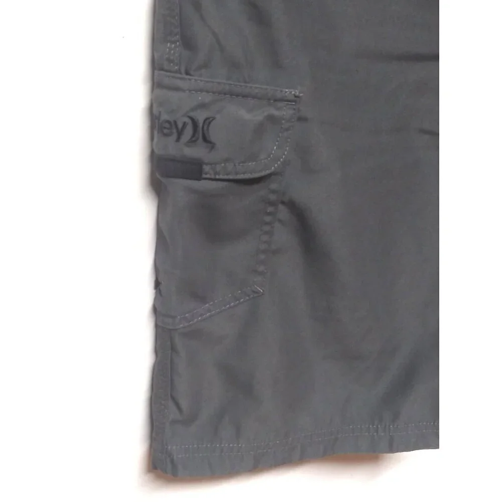 Hurley All Day Shorts Size 34 Gray Hybrid Quick Dry 4-Way Stretch Reflective
